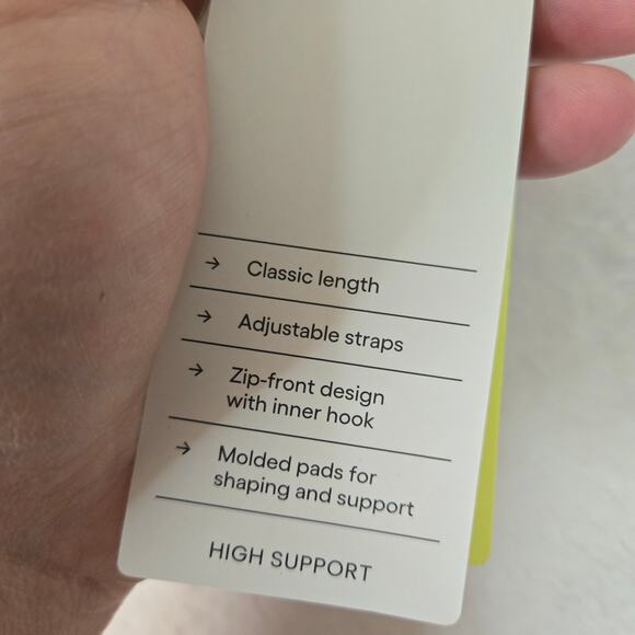 All in Motion Bra Front Zip Moisture Wicking High Support Sculpt Bra 36B 0626 - Picture 6 of 7